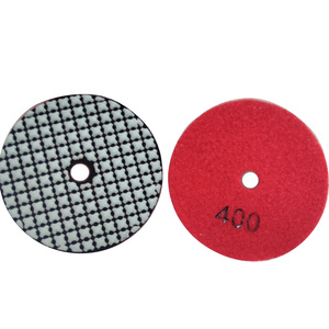 Tarcza diamentowa rzepik na sucho 100 mm gr 400 szare szlifowania gres gresu kamień granit poler polerowania polerska fazowania P 400 G400 #400 zdjęcie nr 3