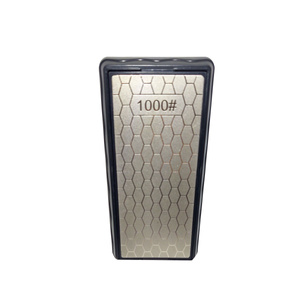 Osełka dwustronna do noży kamień szlifierski ostrzenia ostrzałka 2 gradacje ostrzałka diamentowa + pasek skórzany skóra ekologicczna ostrzenia wygładzania zdjęcie nr 12