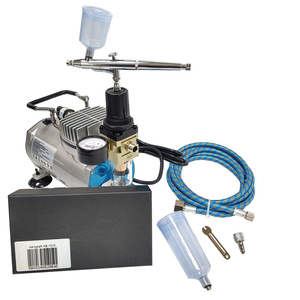 Zestaw malarski kompresor mini z aerografem AB131E AB-131E AB 131E dyszą 0,3mm marki Magma zdjęcie nr 9