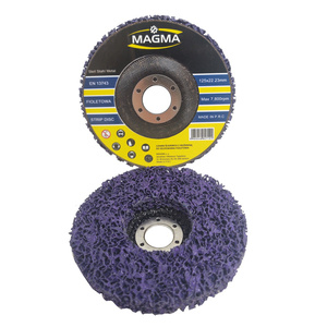 Dysk krążek tarcza 125 do usuwania rdzy farby włosy murzyna włóknina fioletowa tarcza do szlifowania metalu 125mm tarcze ściernica do czyszczenia piast zdjęcie nr 1