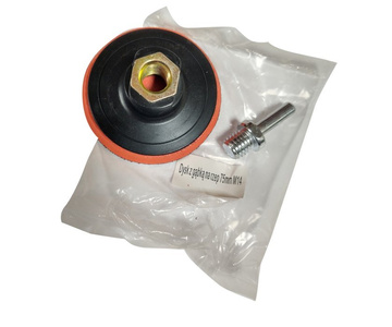 Dysk szlifierski na rzep 75 mm gwint m14 do szlifierki wiertarki z gąbką czepny backing backer pad disc rotoszlif zdjęcie nr 5