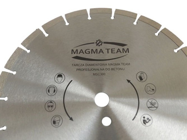 Tarcza diamentowa 300x20mm MAGMA do cięcia betonu, piaskowca MSC300 300x20 MSC 300x20 300 x 20 300x20mm zdjęcie nr 4