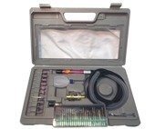 Szlifierka pneumatyczna micro palcowa mini trzpieniowa AT010K + zestaw frezów trzpieniowych 3mm GPS30