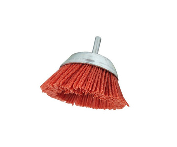 Szczotka nylonowa czołowa na wiertarkę 75mm/T6mm trzpień nulon postarzanie zdjęcie nr 9