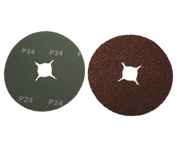 Krążek fibrowy fi 125 tarcza fibrowa do szlifowania metalu drewna pcv pakiet 25 szt. fibra granulacja 24 zdjęcie nr 4