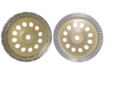 Zestaw tarcz diamentowych garnkowych 230 x 22,2 dwurzędowa i turbo DCWD / DCWT 230x22 segmentowa głowica do szlifowania betonu zdjęcie nr 5