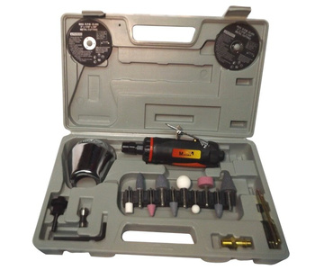 Szlifierka pneumatyczna przecinarka diax kątowa AT12K AT012BK + zestaw frezów trzpieniowych 3mm GPS30 zdjęcie nr 3