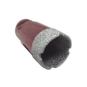 Wiertło nasypowe 30 mm z gwintem M14 czerwone gresu gres otwornica koronka glazura zdjęcie nr 2