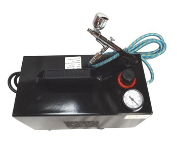 Aerograf z kompresorem TC-80SE+TG134K sprężarka TG-134K zdjęcie nr 5