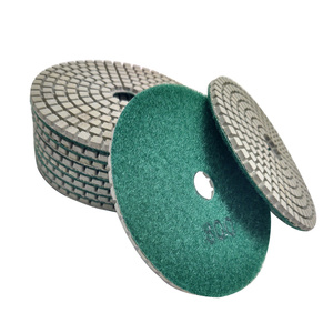 Tarcza diamentowa rzepik na mokro 100 mm gr 800 biały szlifowania gres gresu kamień granit poler polerowania polerska fazowania P 800 G800 #800 zdjęcie nr 2