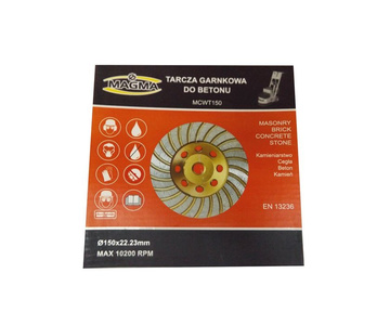Tarcza diamentowa garnkowa turbo 150 x 22,23 DCWT150 Magma zdjęcie nr 3
