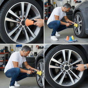 Stożek polerski gąbka polerska do felg 3 rodzaje HX-15 zdjęcie nr 17