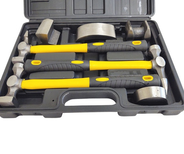 Młotki blacharskie kowadełka zestaw blacharski 7el młotek młotków kowadło 1007F 7PCS Professional Sheet Metal Hammer Set zestaw blacharski 02640   zdjęcie nr 15