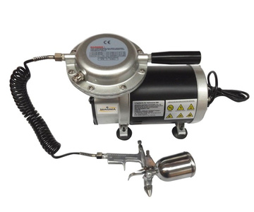 Kompresor TC09K z pistoletem lak. K-3 z wężykiem spiralnym 1/4-1/4 zdjęcie nr 3