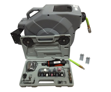 Zestaw przewód+zwijadło automatyczne 15m x 9,5mm 0911AHR AHR0911+szlifierka trzpieniowa z kamieniami AT-012BK AT012BK zdjęcie nr 3