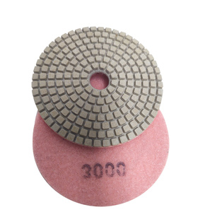 Tarcza diamentowa rzepik na mokro 100 mm gr 3000 biały szlifowania gres gresu kamień granit poler polerowania polerska fazowania P 3000 G3000 #3000 zdjęcie nr 3