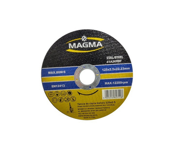 Tarcza do cięcia stali metalu 125x2,5 tarcze 125mm Magma zdjęcie nr 9