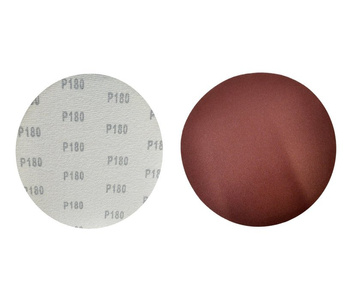 Krążki ścierne 180 mm papier na rzep gr. 180 100 szt ścierny krążek samoprzylepne zdjęcie nr 5