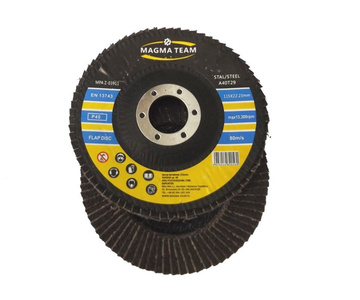 Tarcza tarcze lamelka listkowa 115mm gr 40 do metalu Magma płytkowa płytkowe zdjęcie nr 2