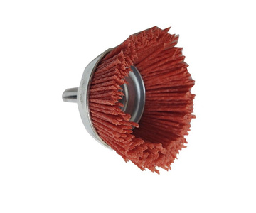 Szczotka nylonowa czołowa na wiertarkę 65mm/T6mm trzpień nylon postarzanie zdjęcie nr 6