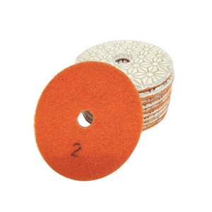 Tarcza diamentowa rzepik na mokro 100 mm #2 kwiatek szlifowania gres gresu kamień granit poler polerowania polerska dysk polerski zdjęcie nr 4