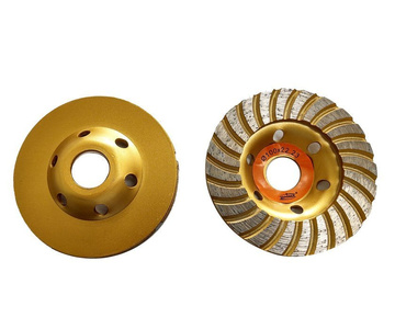 Tarcze diamentowe garnkowe 100mm x 22,2 segmentowa dwurzędowa turbo 100x22,2 Magma Tarcze do szlifowania betonu garnkowa 100x22 zestaw zdjęcie nr 7