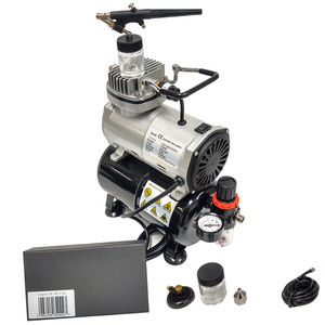 Aerograf AB138 AB-138 AB 138 z kompresorem z butlą zestaw modelarski z dyszą 0,3; 0,5 lub 0,8 jeden aerograf do wyboru zdjęcie nr 10