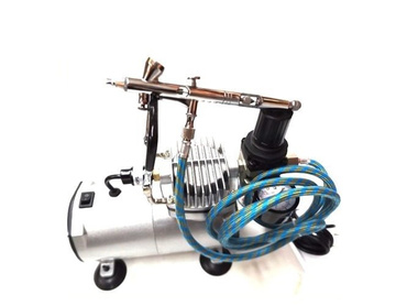 Aerograf TG-208K z kompresorem zestaw pistolety 2s zdjęcie nr 4