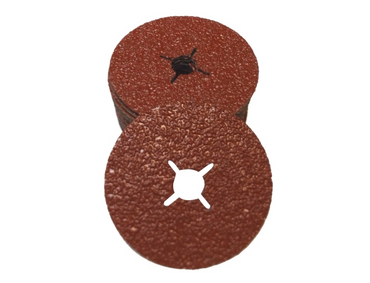 Krążek fibrowy fi 125 tarcza fibrowa do szlifowania metalu drewna pcv pakiet 25 szt. fibra granulacja 80 zdjęcie nr 2