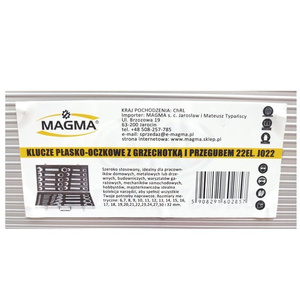 Klucze płasko oczkowe 6-32 z grzechotką łamane 22 ele łamanych zestaw kluczy zdjęcie nr 7