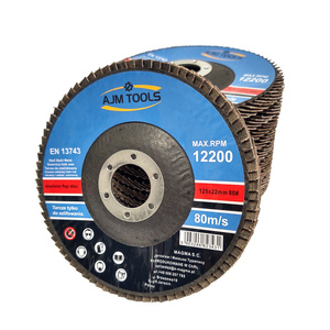 Tarcza tarcze lamelka listkowa 125mm 80 do metalu AJM TOOLS zdjęcie nr 2