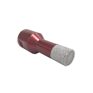 Wiertło nasypowe 14 mm z gwintem M14 czerwone gresu gres otwornica koronka glazura zdjęcie nr 3