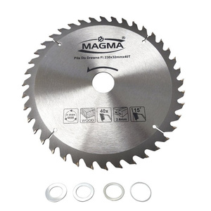 Piła tarcza tarcze do cięcia drewna 230mm 40T z widią 230x32 30/25,4/22,2/20 mm x 40 zębów widiowa Magma 230x32x40t zdjęcie nr 1