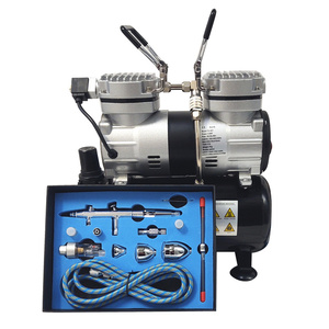 Aerograf AB183K AB-183K AB 183K z kompresorem dwutłokowym do malowania 30T zestaw lakierniczy zdjęcie nr 6