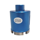 Wiertło diamentowe 50 mm z gwintem M14  niebieskie granitu otwornica koronka kamień