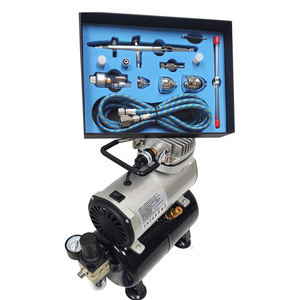 Aerograf AB186K pompa powietrza z butlą zestaw kompresor sprężarka AB-186K zdjęcie nr 9