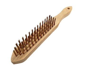 Szczotka druciana 4-rzędowa, drewniana ręczna Magma zdjęcie nr 4