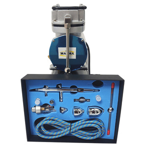 Aerograf AB-183K AB183K AB 183K + kompresor z butlą TC-20T zestaw pneumatyczny lakierniczy zdjęcie nr 16