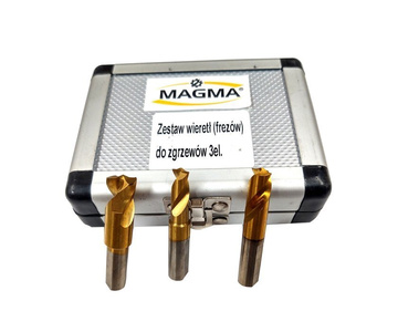 Zestaw wierteł do zgrzewów punktowych wiertło do spoin Magma 3el. zdjęcie nr 6