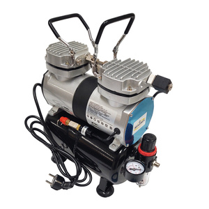 Aerograf AB 186K z kompresorem dwutłokowym do malowania 30T zestaw lakierniczy AB-186K zdjęcie nr 2