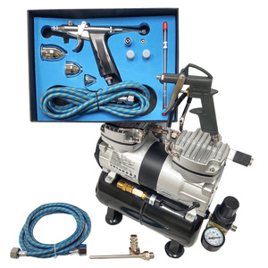 Aerograf AB116K z kompresorem dwutłokowym do malowania 30T zestaw lakierniczy AB-116K zdjęcie nr 8