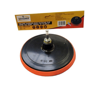 Dysk szlifierski na rzep 180 mm M14 do szlifierki wiertarki z gąbką czepny backing backer pad disc rotoszlif 180mm zdjęcie nr 8