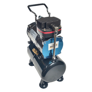 Kompresor z butlą do aerografu TC-80T Sprężarka z reduktorem bezolejowy cichy kompresor filtr Magma zdjęcie nr 3