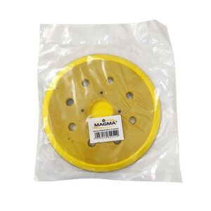 Dysk do szlifierki na rzep 150 mm 8 dziur z pianką 8 otworów+otwór na środku talerz 150mm zdjęcie nr 2