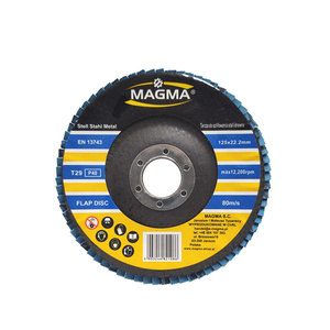 Tarcza lamelowa 125 gr40 P40 inox tarcze do stali nierdzewnej listowe lamelka wachlarzowa płytkowa płytkowe 80 listków zdjęcie nr 2