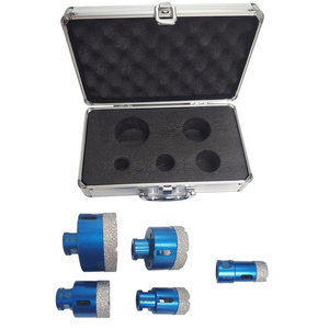 Otwornice diamentowe 5 elementów 25 / 35 / 45 / 55 / 68 mm M14 marmur granit ceramika glazura koronka koronki otwornica zdjęcie nr 13