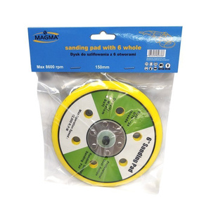 Tarcza dysk do szlifierki na rzep 150mm 6 dziur 6" 5/16" sanding pad backing with hole 150 zdjęcie nr 7