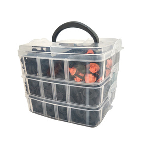 Spinki kołki klipsy samochodowe do tapicerki auta 655 ele zestaw + ściągacz 010368NB zdjęcie nr 25