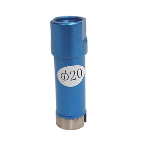 Wiertło diamentowe 20 mm z gwintem M14  niebieskie granitu otwornica koronka kamień   zdjęcie nr 1