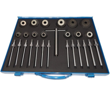 Zestaw frezów HSS do gniazd zaworowych głowic 27el frezy zawory zdjęcie nr 7